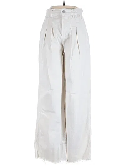 Pre-owned Veronica Beard Jeans Jeans In Ivory