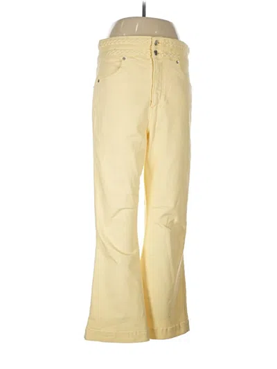 Pre-owned Veronica Beard Jeans Jeans In Yellow