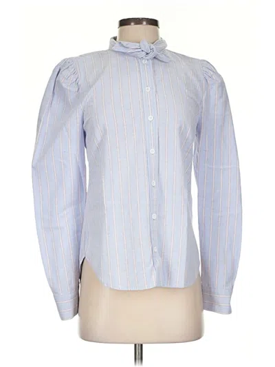 Pre-owned Veronica Beard Jeans Long Sleeve Blouse In Blue