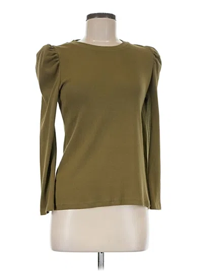 Pre-owned Veronica Beard Jeans Long Sleeve Blouse In Green