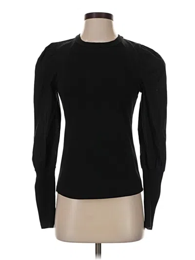 Pre-owned Veronica Beard Jeans Long Sleeve Top In Black