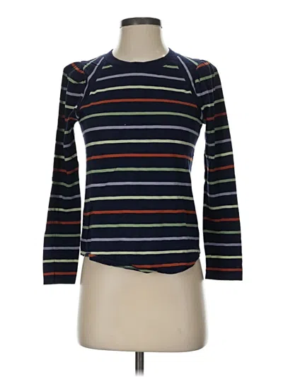 Pre-owned Veronica Beard Jeans Long Sleeve Top In Black