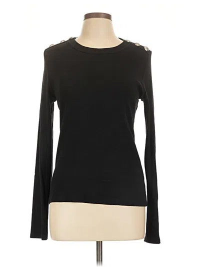 Pre-owned Veronica Beard Jeans Long Sleeve Top In Black