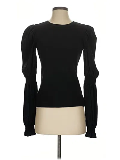 Pre-owned Veronica Beard Jeans Long Sleeve Top In Black