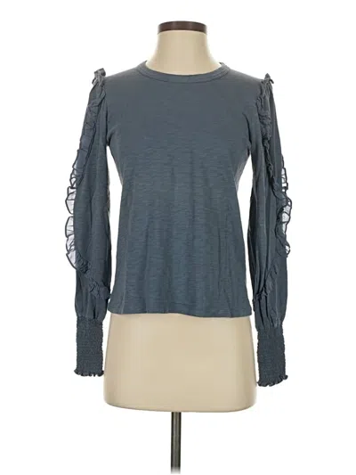 Pre-owned Veronica Beard Jeans Long Sleeve Top In Gray