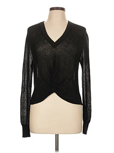Pre-owned Veronica Beard Jeans Long Sleeve T-shirt In Black