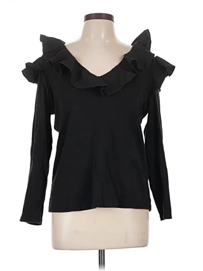 Pre-owned Veronica Beard Jeans Long Sleeve Turtleneck In Black