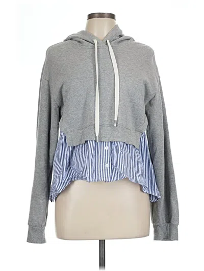 Pre-owned Veronica Beard Jeans Pullover Hoodie In Gray