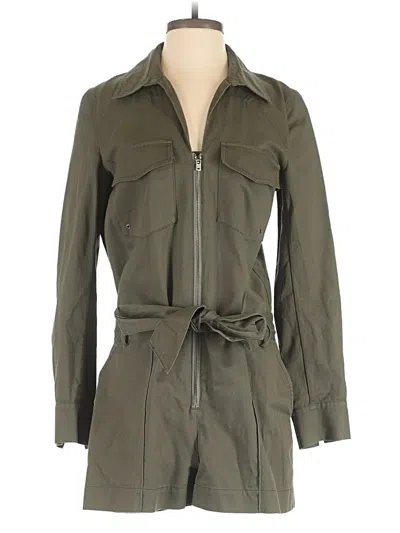 Veronica Beard Jeans Romper In Green