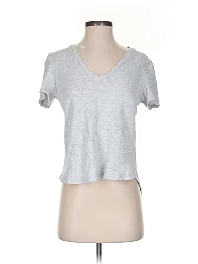 Pre-owned Veronica Beard Jeans Short Sleeve T-shirt In Silver