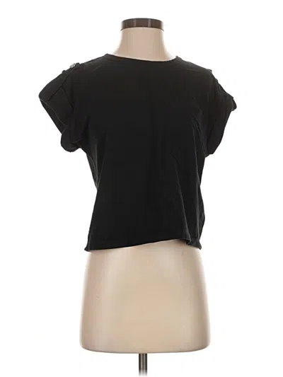 Pre-owned Veronica Beard Jeans Short Sleeve Top In Black