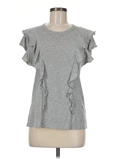 Pre-owned Veronica Beard Jeans Short Sleeve Top In Gray