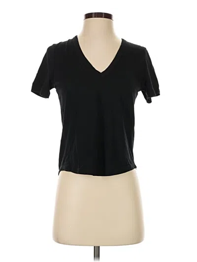 Pre-owned Veronica Beard Jeans Short Sleeve T-shirt In Black