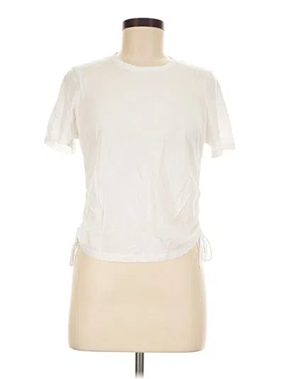 Pre-owned Veronica Beard Jeans Short Sleeve T-shirt In Ivory
