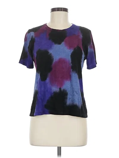 Pre-owned Veronica Beard Jeans Short Sleeve T-shirt In Purple