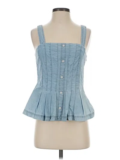 Pre-owned Veronica Beard Jeans Sleeveless Blouse In Blue