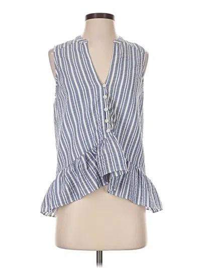 Pre-owned Veronica Beard Jeans Sleeveless Blouse In Blue