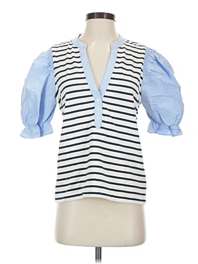 Pre-owned Veronica Beard Jeans Sleeveless Blouse In Blue