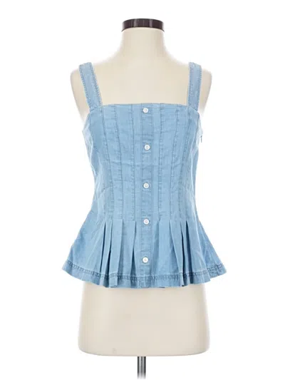 Pre-owned Veronica Beard Jeans Sleeveless Blouse In Blue