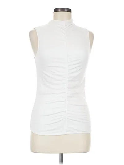 Pre-owned Veronica Beard Jeans Sleeveless Blouse In White