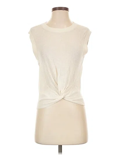 Pre-owned Veronica Beard Jeans Sleeveless Top In Ivory
