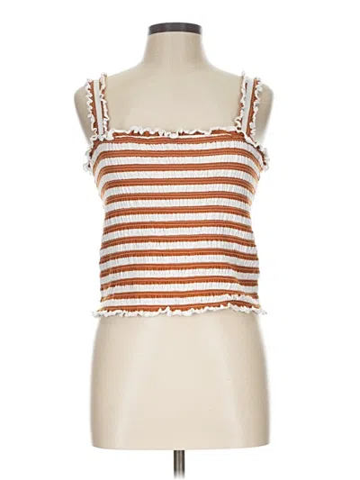 Pre-owned Veronica Beard Jeans Sleeveless Top In Orange