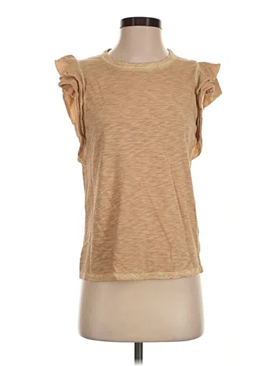 Pre-owned Veronica Beard Jeans Sleeveless T-shirt In Tan