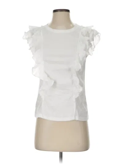 Pre-owned Veronica Beard Jeans Sleeveless T-shirt In White