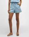 VERONICA BEARD JEANS TIJANA CHAMBRAY SHORTS