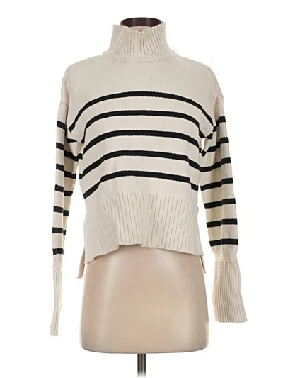 Pre-owned Veronica Beard Jeans Turtleneck Sweater In Ivory