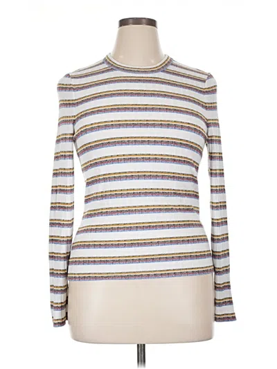 Pre-owned Veronica Beard Jeans Turtleneck Sweater In White