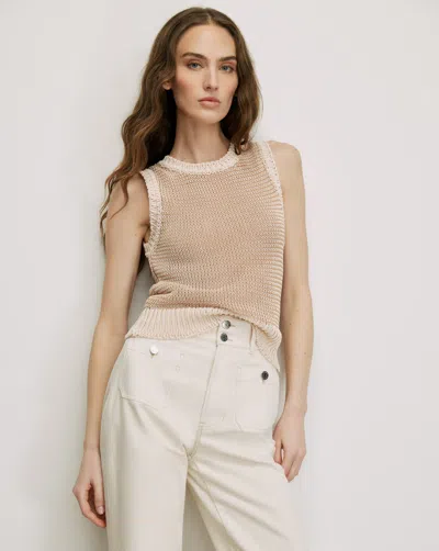 Veronica Beard Jerrel Cropped Knit Tank Top