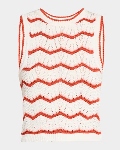 VERONICA BEARD JERREL CROPPED KNIT TANK TOP