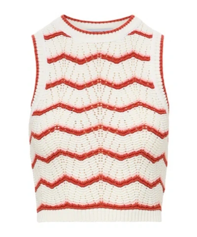 VERONICA BEARD JERREL CROPPED KNIT TANK TOP