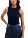 Veronica Beard Jerrel Knit Tank In Navy In Blue