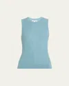 Veronica Beard Jerrel Knit Tank Top In Blue