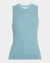 Veronica Beard Jerrel Knit Tank Top In Blue
