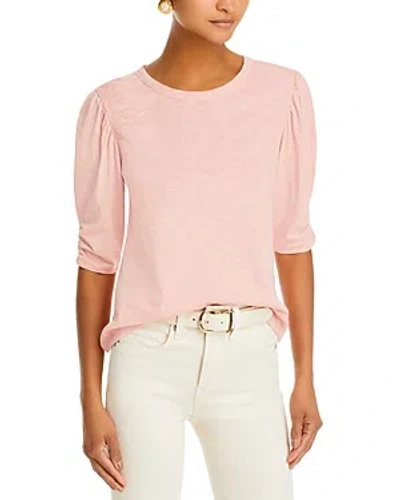 Veronica Beard Jessa Puff Sleeve Tee In Light Pink