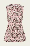 Veronica Beard Jessup Floral Vest In Raisin Multi In Neutral