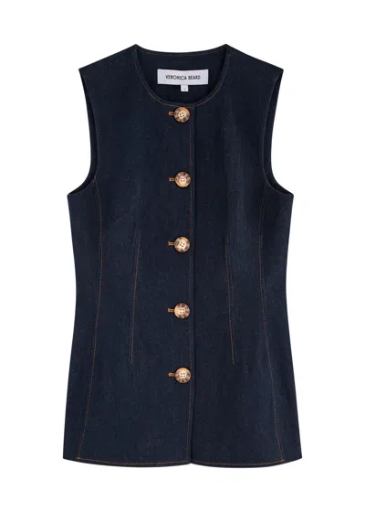 VERONICA BEARD VERONICA BEARD JESSUP STRETCH-DENIM WAISTCOAT
