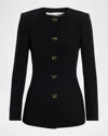 Veronica Beard Jessup Wool-blend Jacket In Black