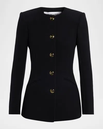 Veronica Beard Jessup Wool-blend Jacket In Black