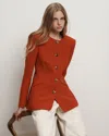 Veronica Beard Jessup Tailored Jacket In Brown