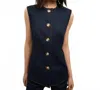 Veronica Beard Jessup Tailored Vest In Denim In Multi