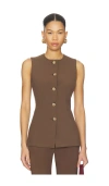 Veronica Beard Jessup Vest In Brown
