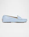 Veronica Beard Jia Penny Loafer In Sky Blue Leather