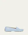 Veronica Beard Jia Penny Loafer In Sky Blue Leather