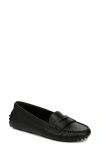 Veronica Beard Jia Suede Driver Penny Loafers In Black