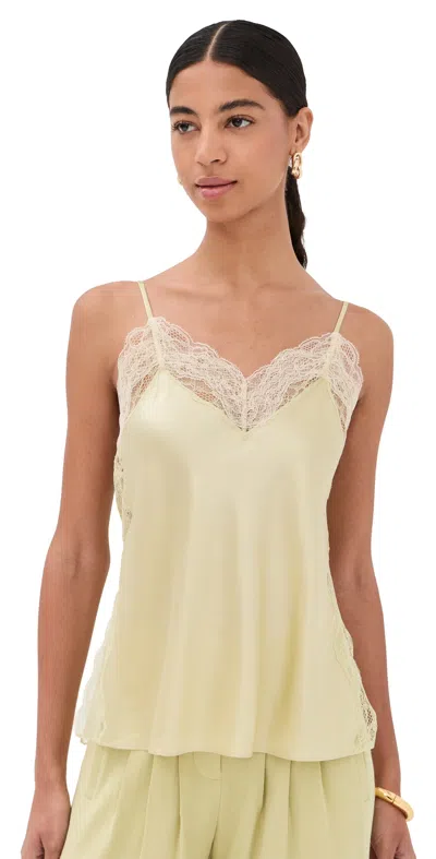 Veronica Beard Johanan Top Pistachio In Yellow