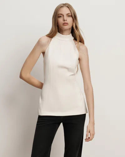 Veronica Beard Johanne Halter Top In Neutral